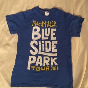 Mac Miller Blue Slide Park Tour T-shirt, size S